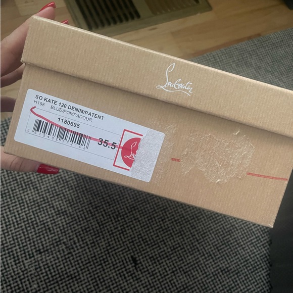 Unworn Christian Louboutin denim & pink So Kate heels, size 35.5. SO cute! - Picture 8 of 12